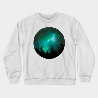 Green galaxy Crewneck Sweatshirt